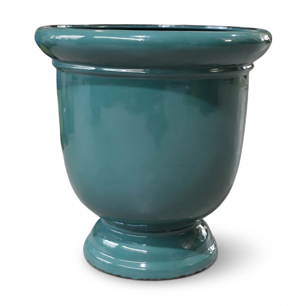 Duża ceramiczna doniczka Titan - Nefryt - L (53x55cm)