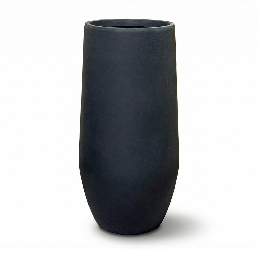Donica betonowa Zenith - Matowa czerń - XXL (40 cm x 80 cm)