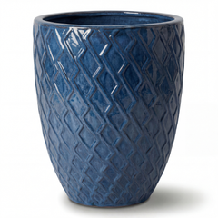 Doniczka ceramiczna Zeus - Antyczny niebieski