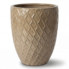 Doniczka ceramiczna Zeus - Brąz piaskowany