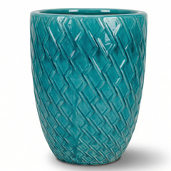 Doniczka ceramiczna Zeus - Turkusowa