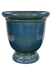 Velký kramický květináč Titan - Mořsky modrá
