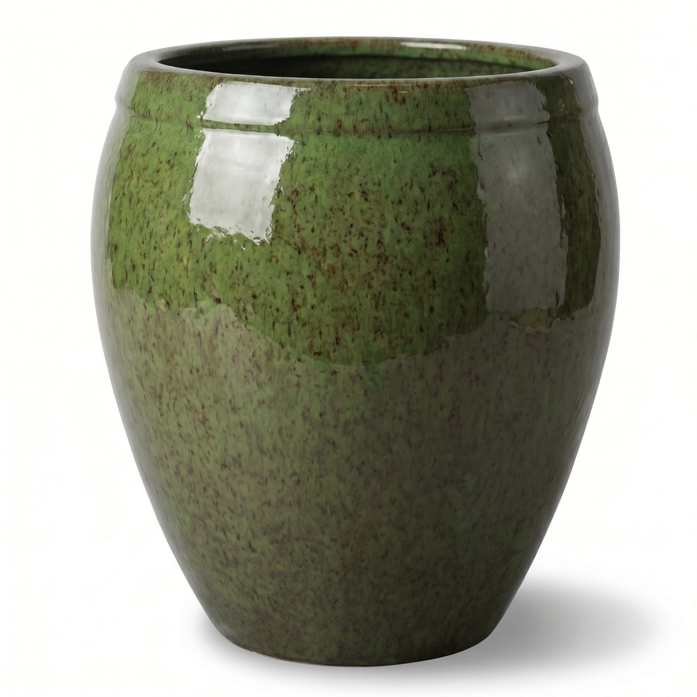 Doniczka ceramiczna Atlas - Tropikalna zieleń - XL (52 x 58 cm)