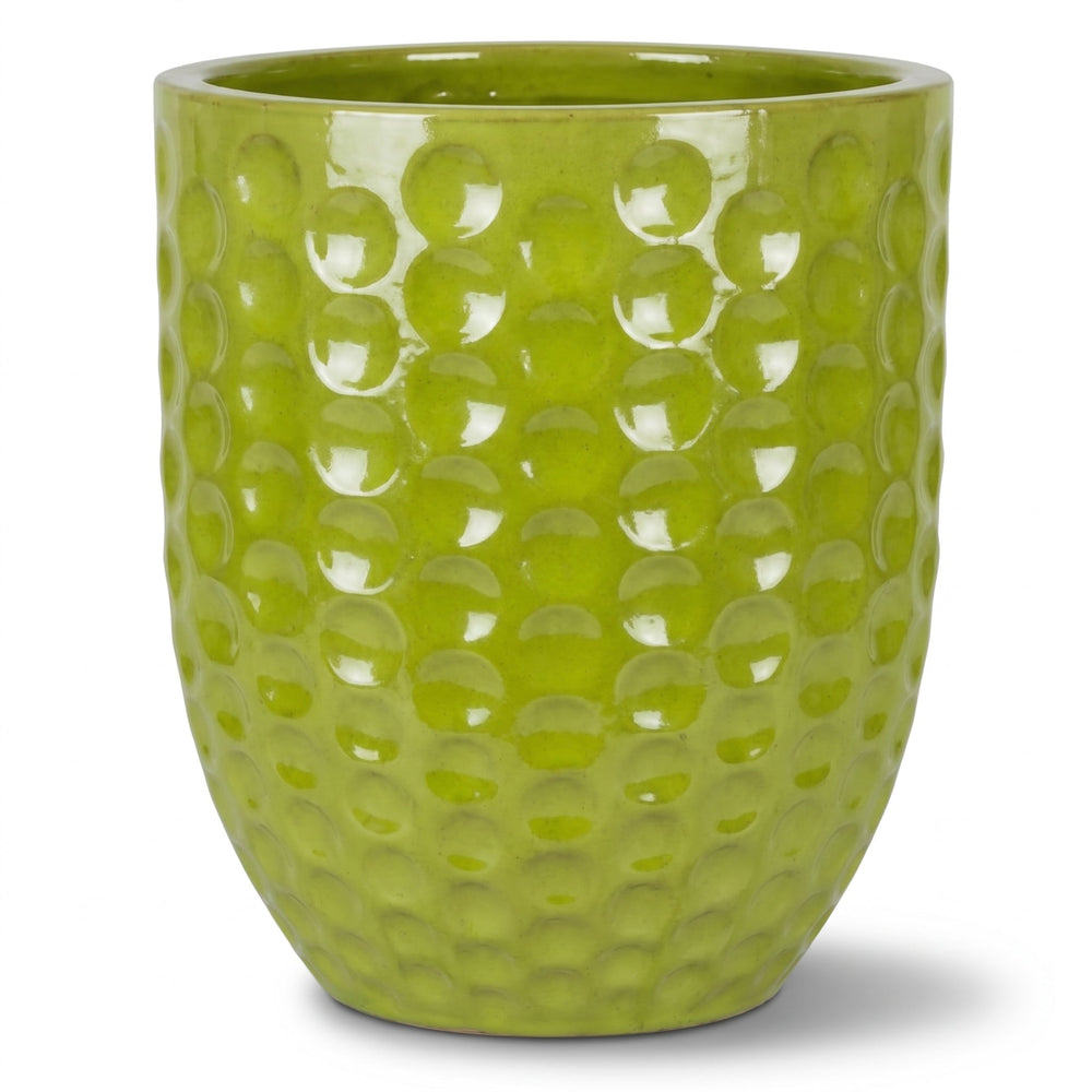 Doniczka ceramiczna MEROVEE - Oliwkowo-zielona - XXL (55 cm x 65 cm)