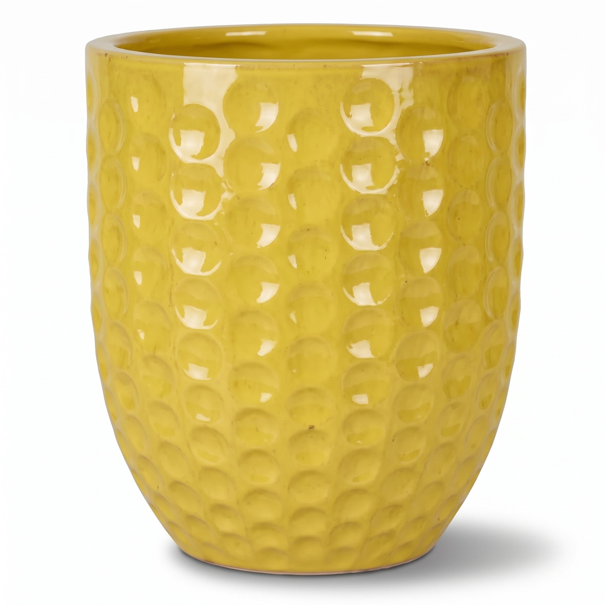 Doniczka ceramiczna MEROVEE - Żółta - XXL (55 cm x 65 cm)