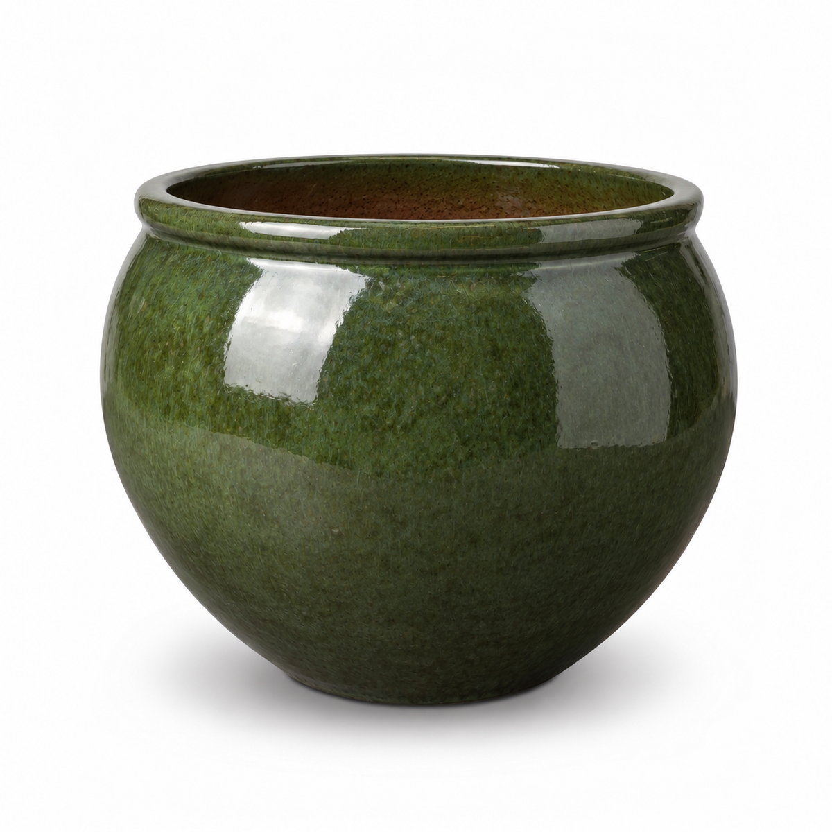 Doniczka ceramiczna Lutece - Tropikalna zieleń - XL (53 cm x 43 cm)