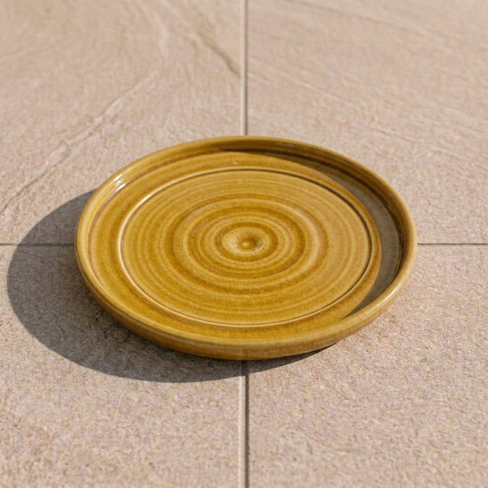 Podstawka pod doniczkę - Żółta (Ø 29–42 cm)