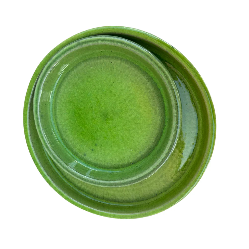 Podmiska pod květináč - Jablkově zelená