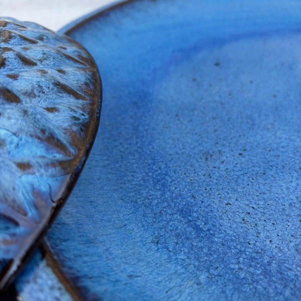 Taca na doniczkę - Antyczny niebieski