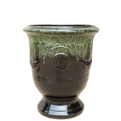 Doniczka ceramiczna RICHELIEU - czarno-żółta