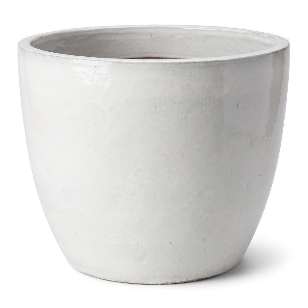 Doniczka ceramiczna LANCELOT - Kremowa - XXL (70 cm x 60 cm)
