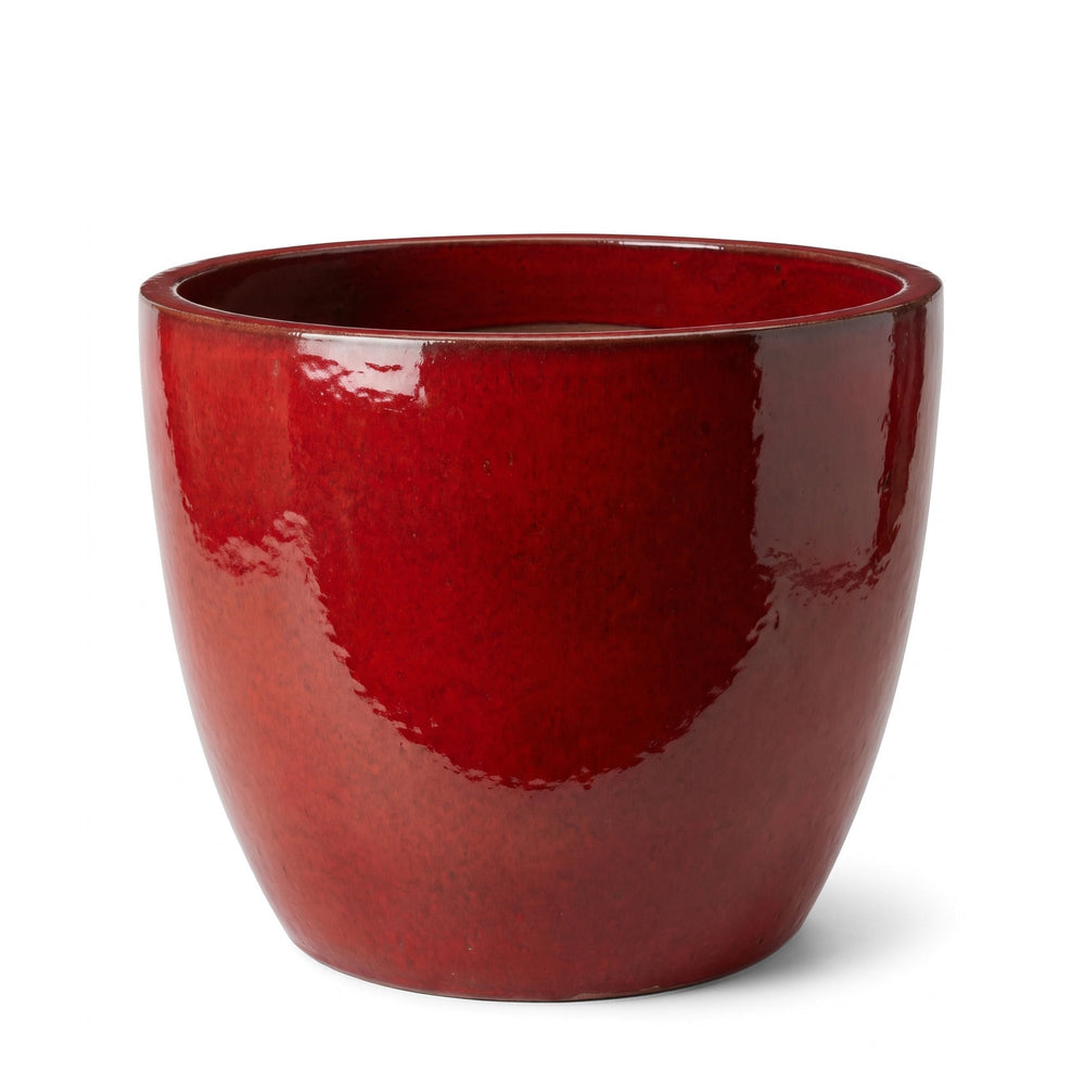 Doniczka ceramiczna LANCELOT - Tropikalna czerwień - XL (58 cm x 51 cm)