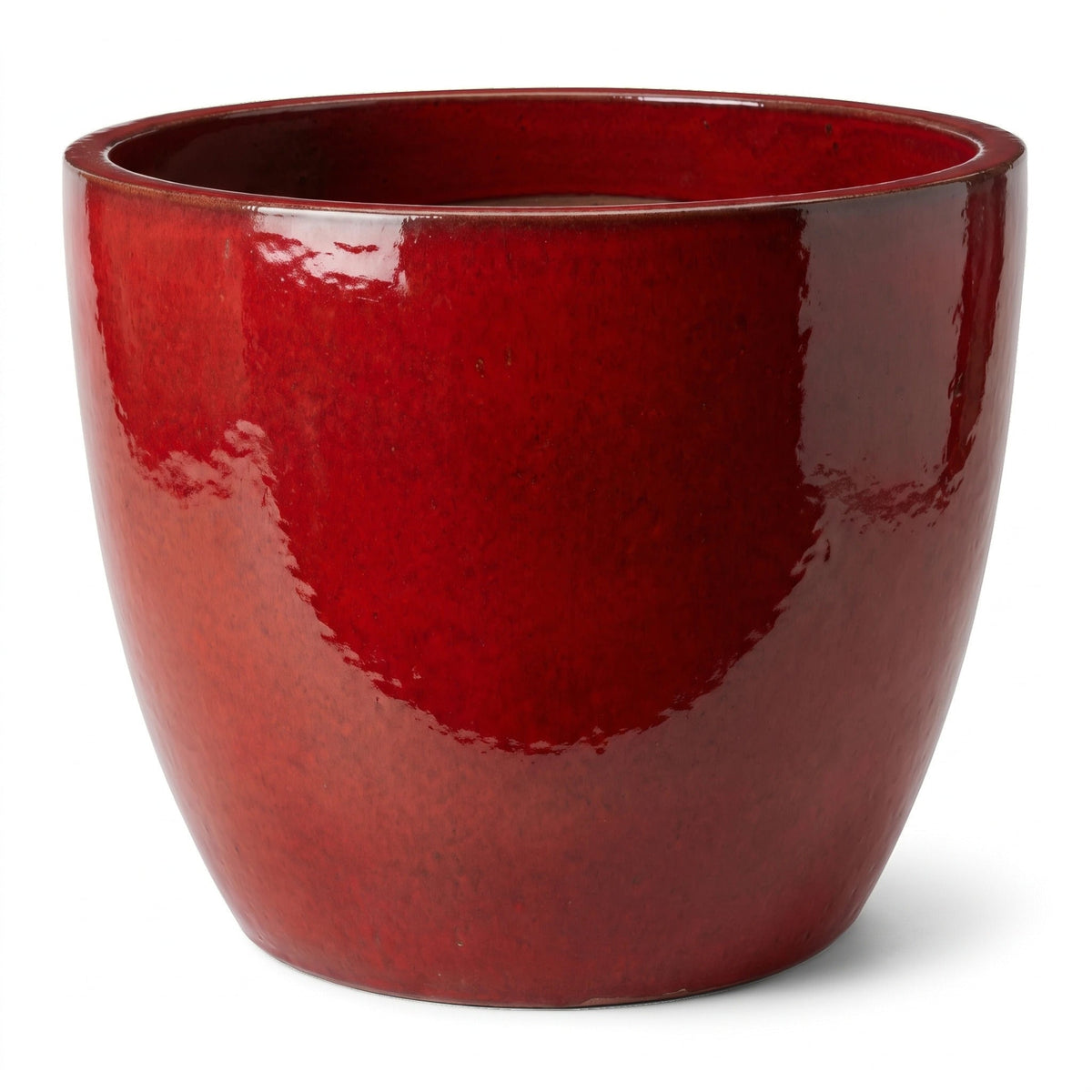 Doniczka ceramiczna LANCELOT - Tropikalna czerwień - XXL (70 cm x 60 cm)