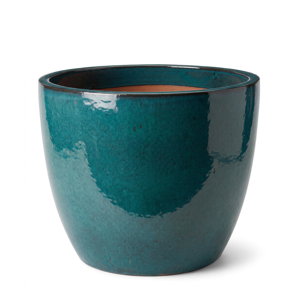 Doniczka ceramiczna LANCELOT - Tropikalna laguna - XL (58 cm x 51 cm)