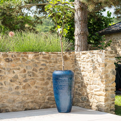 Keramický květináč Pompadour - Mořsky modrá