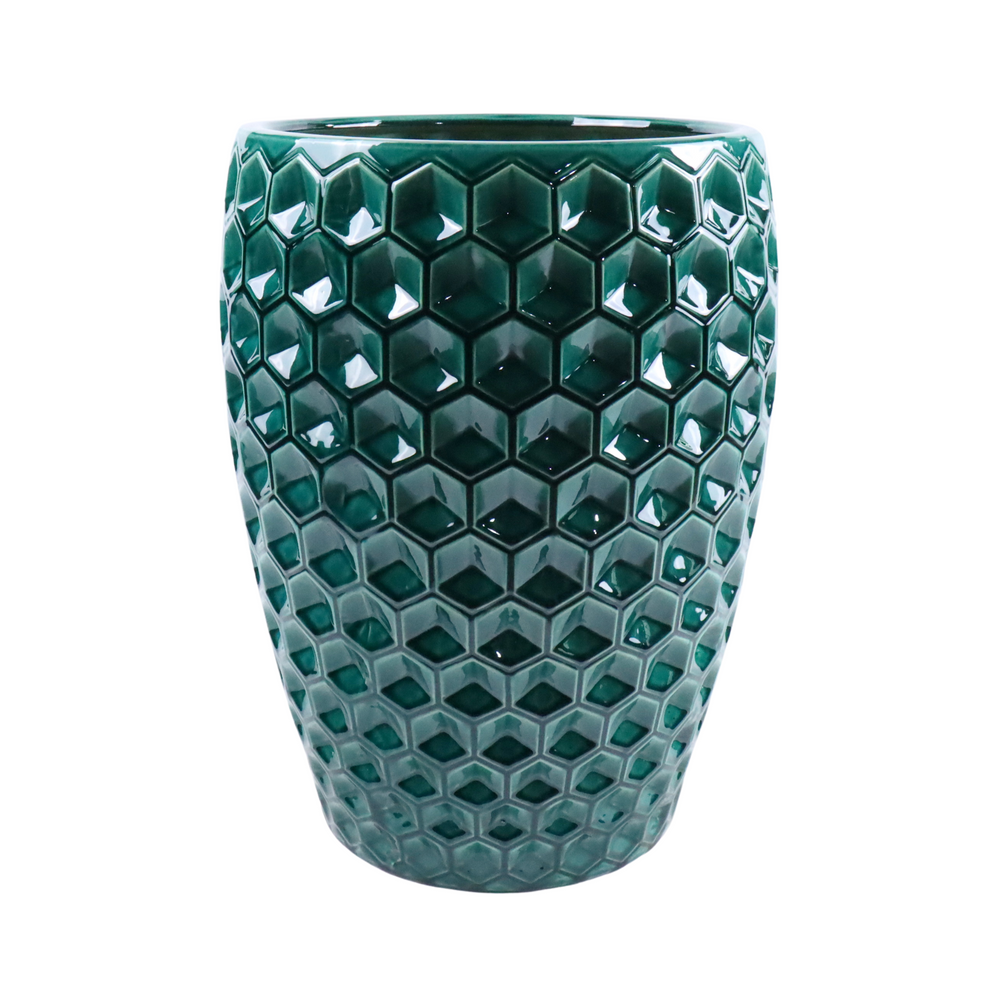 Doniczka ceramiczna Versailles - Ciemnozielona - XL (38 x 54 cm)