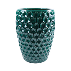 Doniczka ceramiczna Versailles - Ciemnozielona