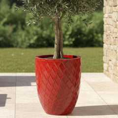 Keramický květináč Zeus - Císařská červená