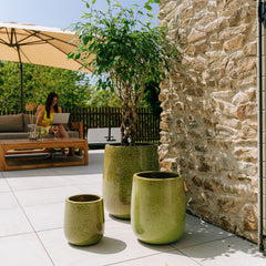 Ceramic flower pot Diane - Autumn Zelezná