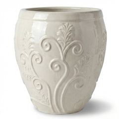 Doniczka ceramiczna Gaia - kremowa