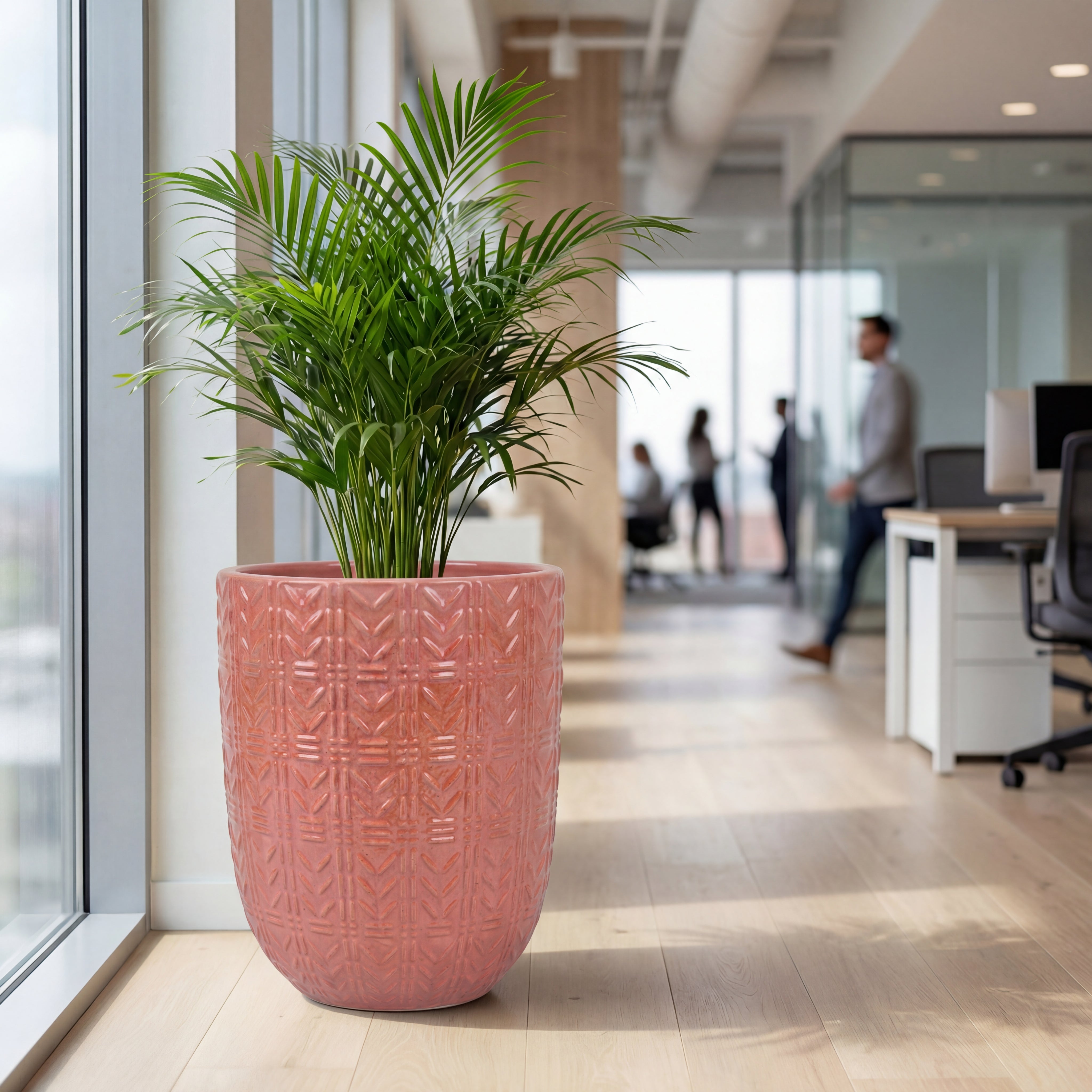 Keramicky květináč Mercure - Starorůžová