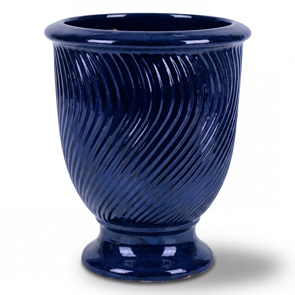Doniczka ceramiczna Morgane - Morski błękit - XL (55 x 69 cm)
