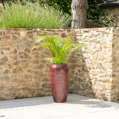 Doniczka ceramiczna Pompadour - ceglastoczerwona