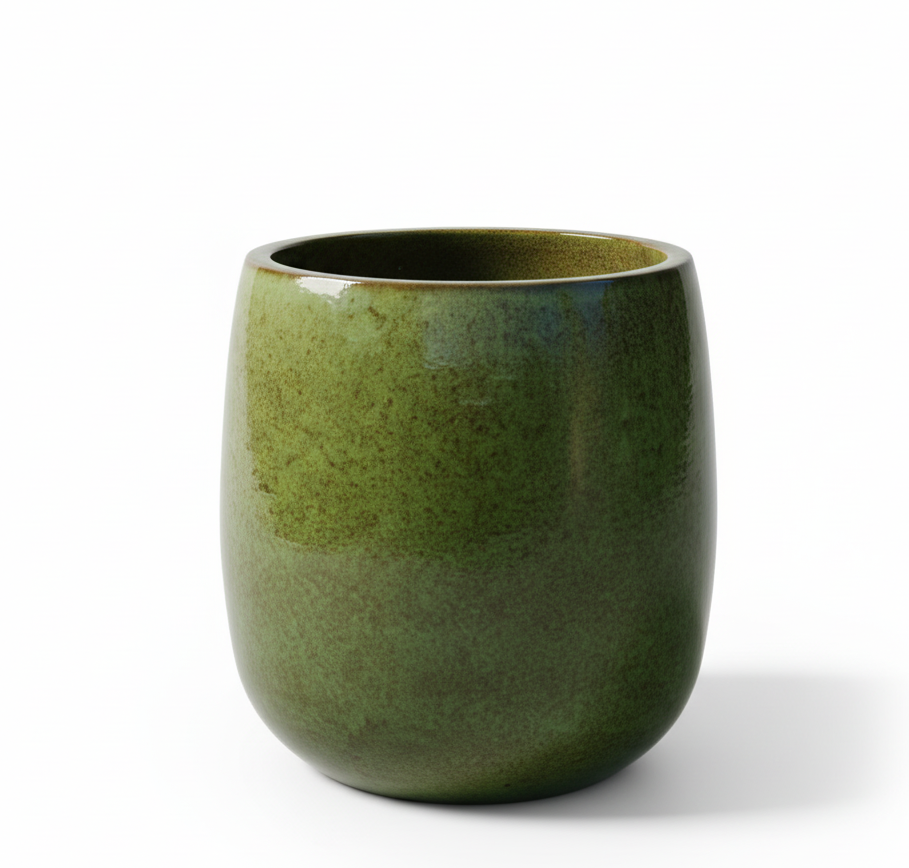 Keramický květináč SOCRATE - Tropická zelená