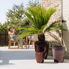 Doniczka ceramiczna VAUBAN - Fioletowa