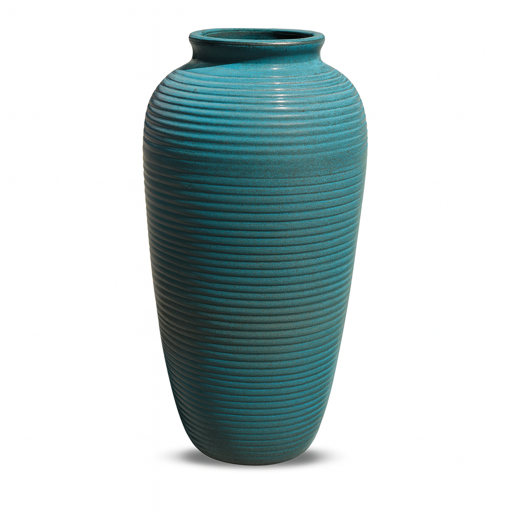Doniczka ceramiczna Archimede – Stalowo-niebieska
