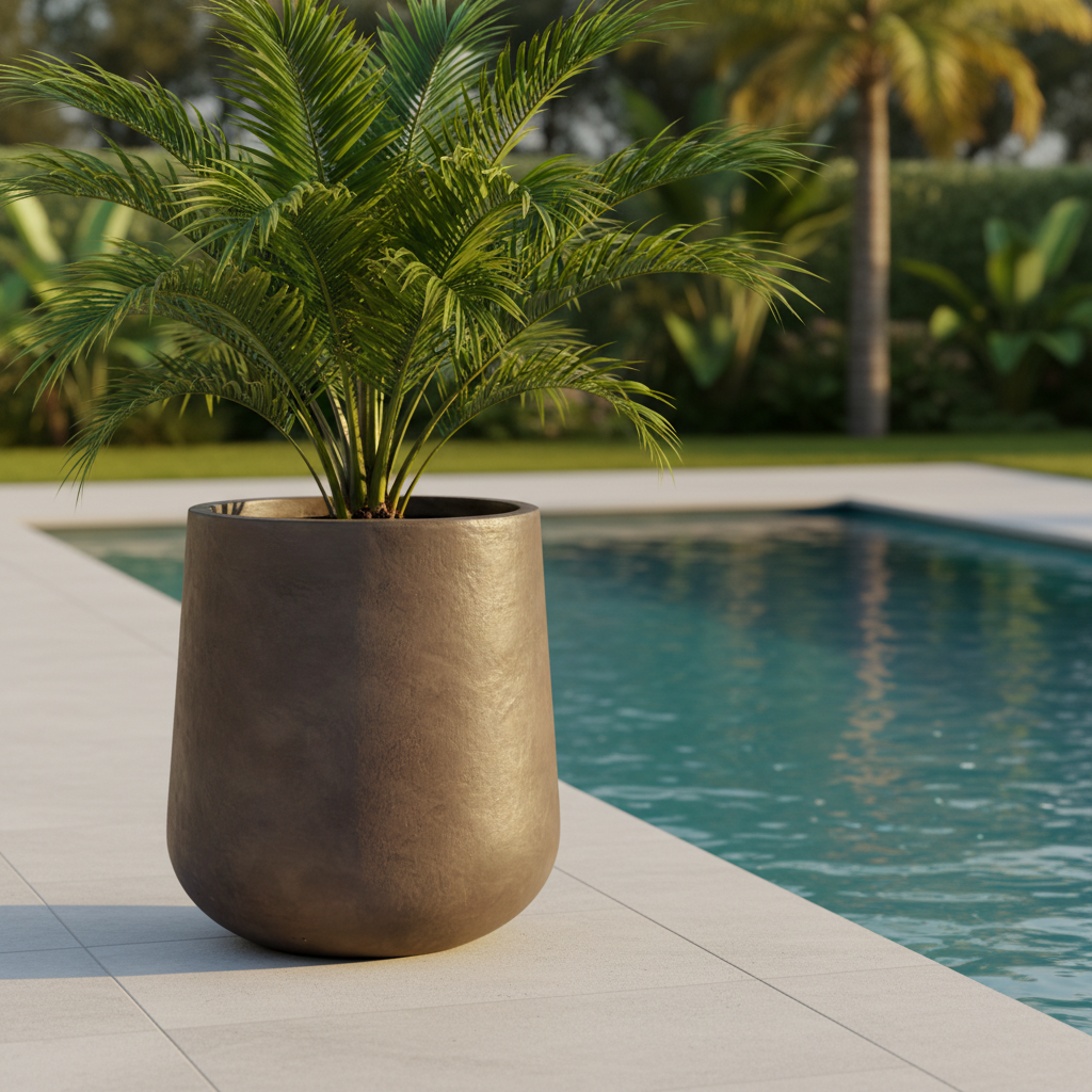 Betonový květináč Silex - Hnědý - Professional architectural pro...