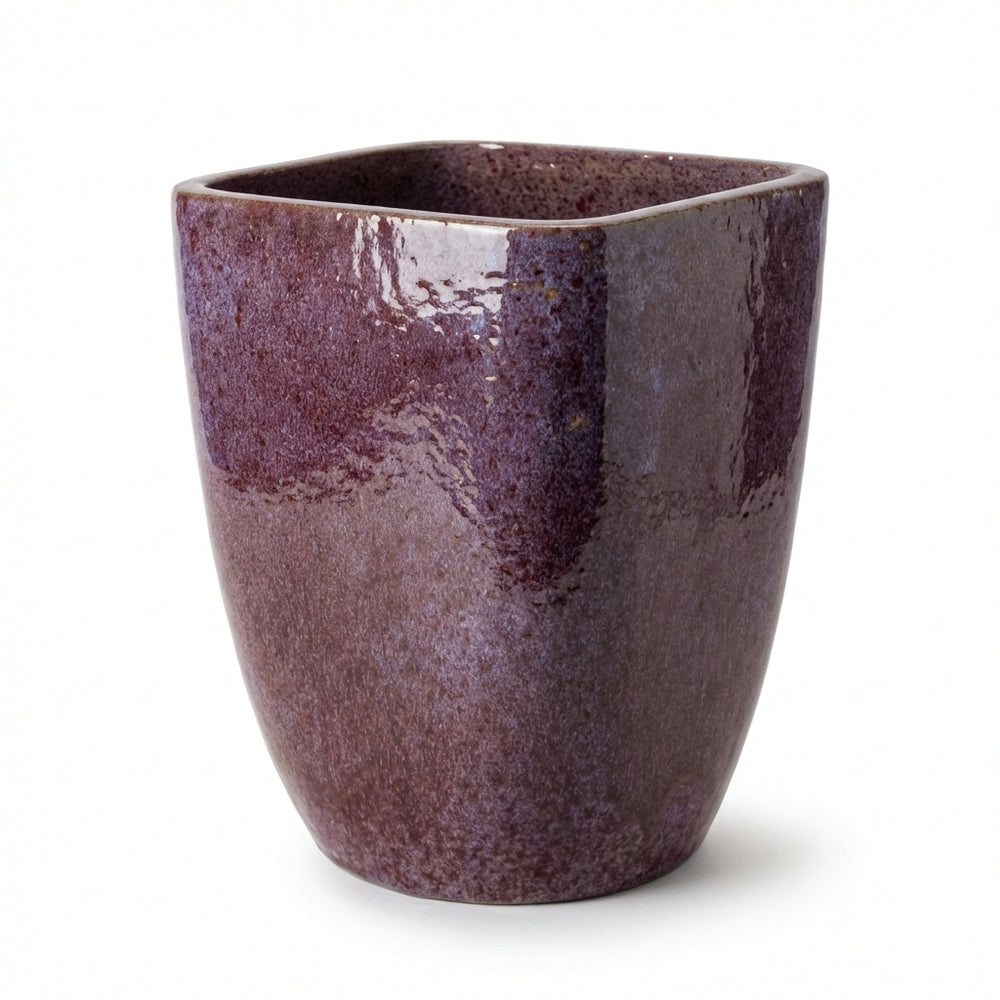 Doniczka ceramiczna VAUBAN - Fioletowa - M (24 cm x 30 cm)