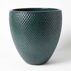 Doniczka ceramiczna Signac - Petrol blue