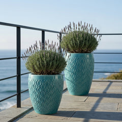 Doniczka ceramiczna Phenix - Turkusowa