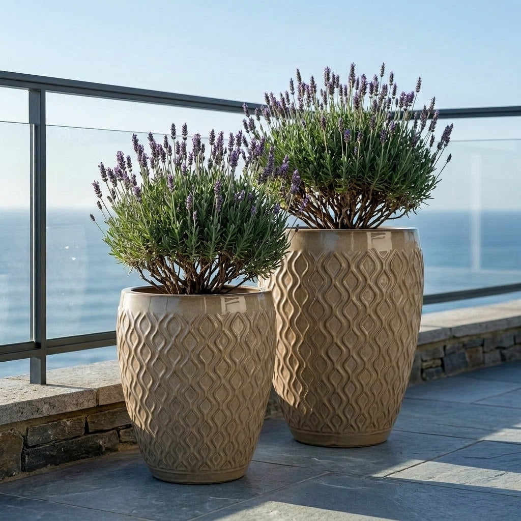 Keramicky květináč Phenix - Písková