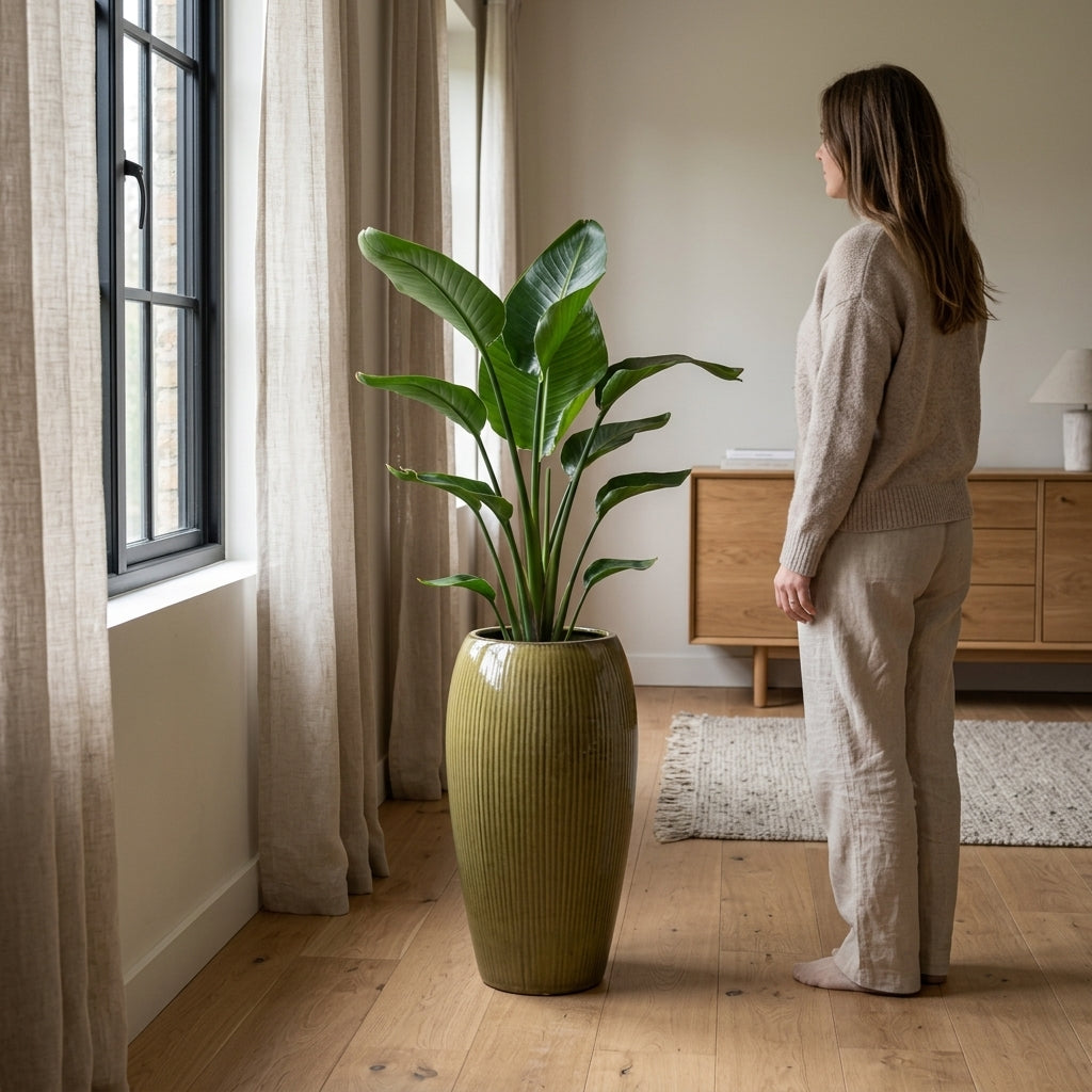 Keramický květináč Milano - Žlutá