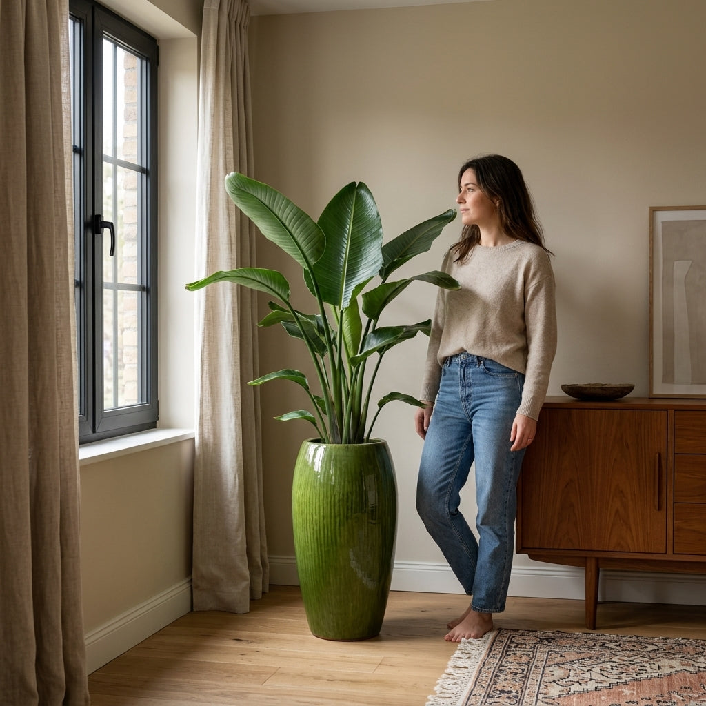 Keramický květináč Milano - Zelená