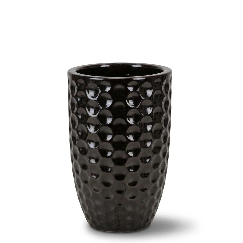 Doniczka ceramiczna MEROVEE - Czarny - M (23 x 35 cm)