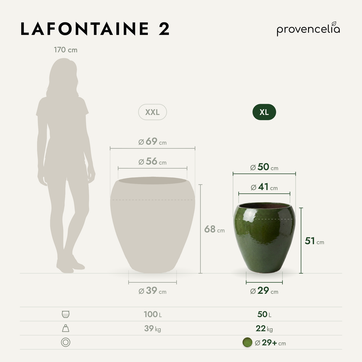 LAFONTAINE 2 XL – wymiary