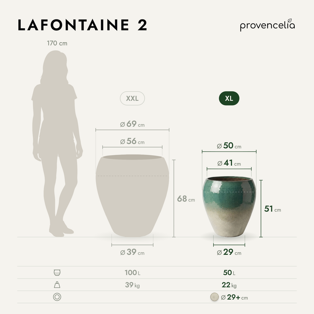 LAFONTAINE 2 XL – wymiary