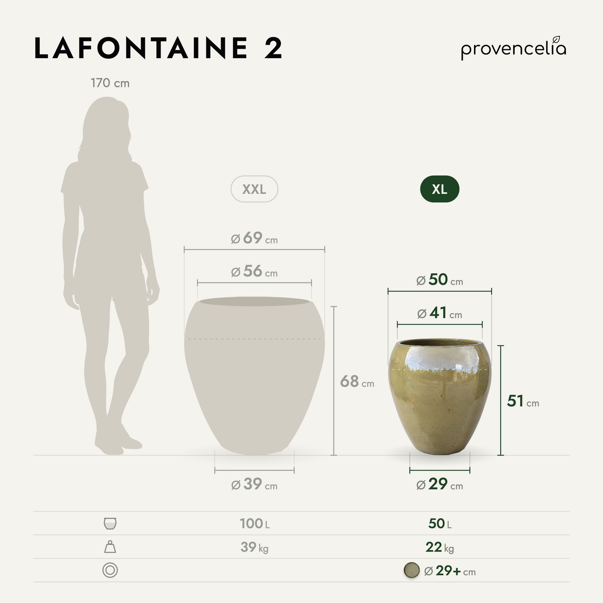 LAFONTAINE 2 XL – wymiary