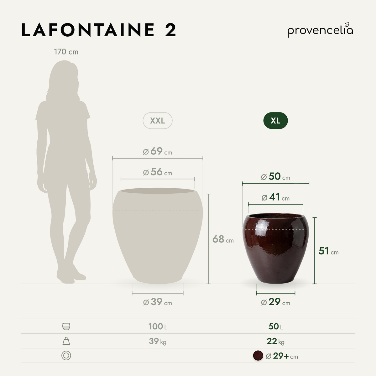 LAFONTAINE 2 XL – wymiary