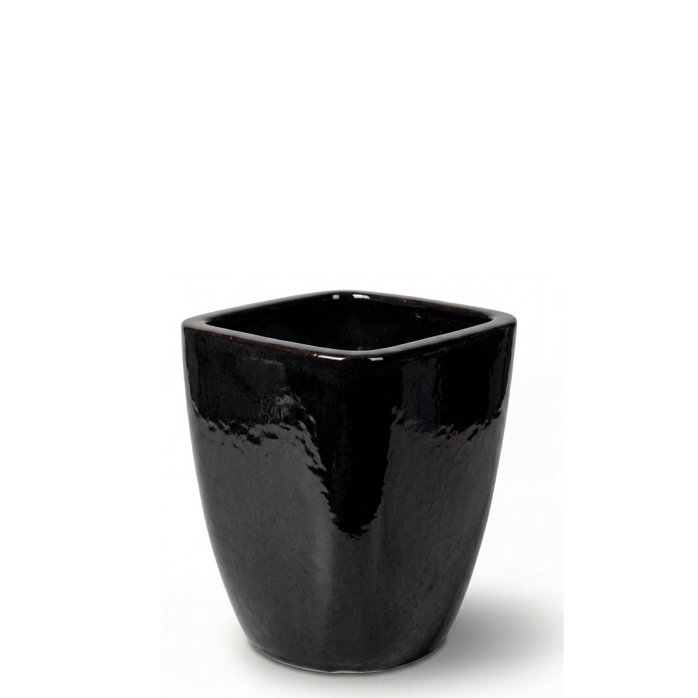 Doniczka ceramiczna VAUBAN - Czarna - S (18 x 21 cm)